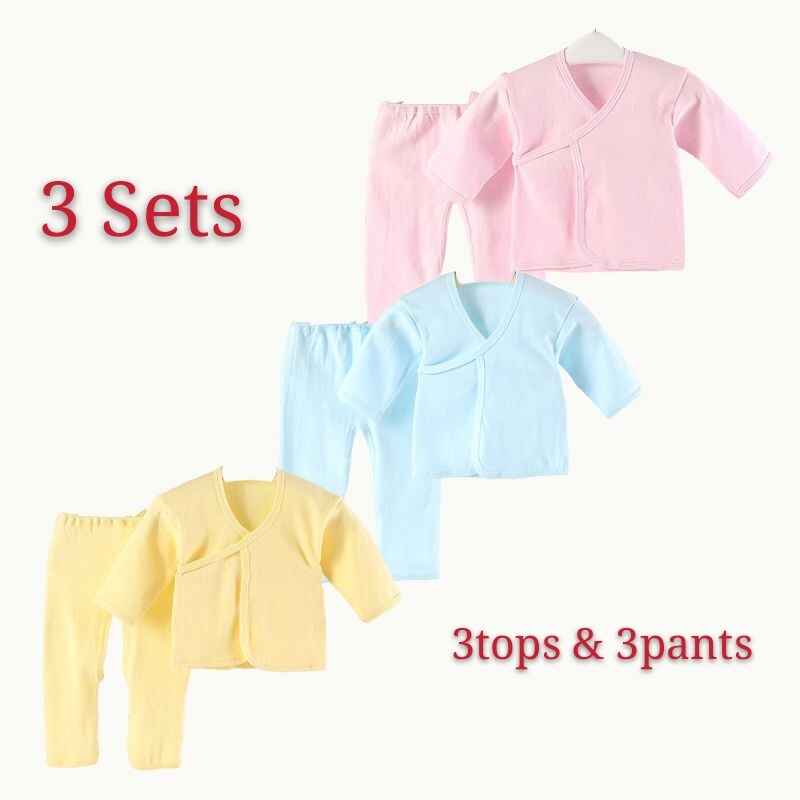 3 Suits Newborn Set Package Sale Newborn Products 0-6m Baby Suit Baby Clothes Newborn Suit Children's Clothing Newborn Pants New Born Baby Clothes