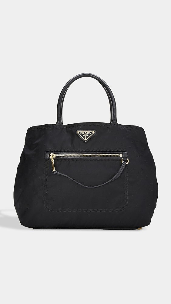 Prada Black Nylon Convertible Small Handbag