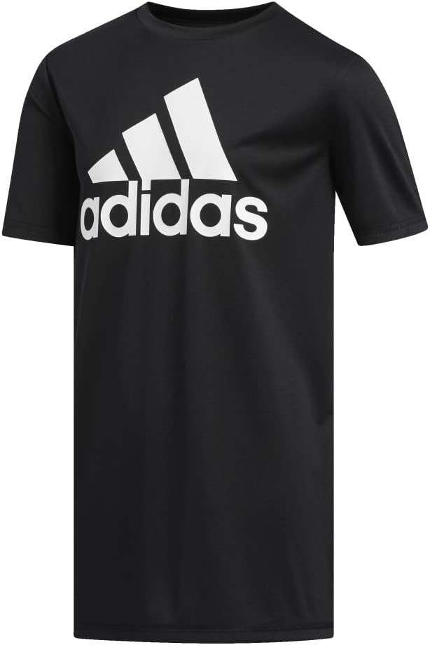 adidas Boys' Short Sleeve Aeroready Performance Logo Tee T-Shirt